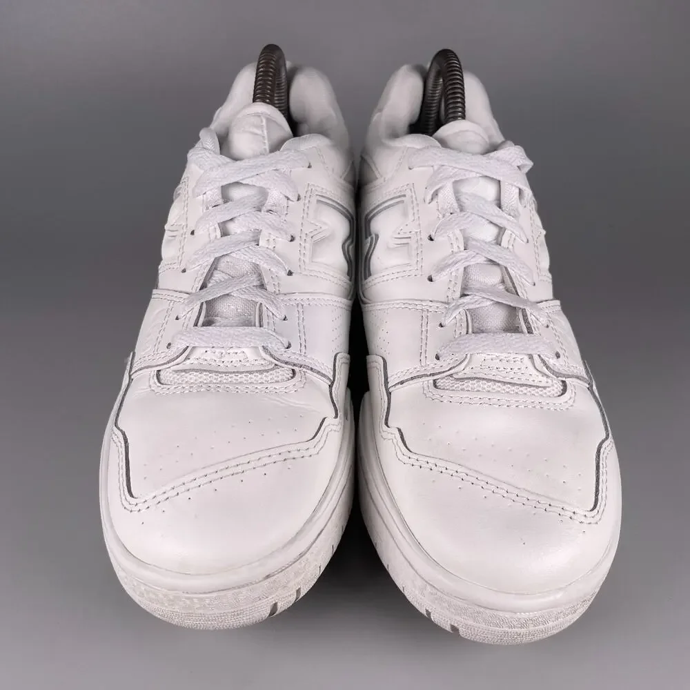 New Balance 550 Women's Size 8 Triple White Casual Sneakers Athletic Shoes EUC